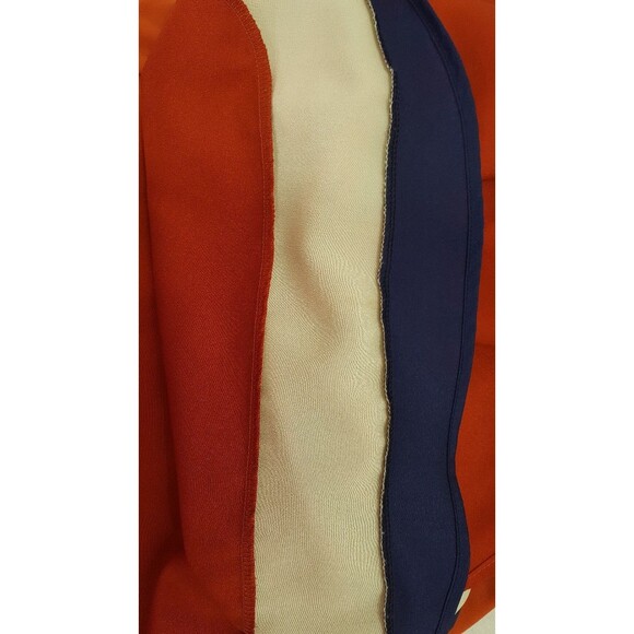 Mixxed 26 Dress Womens Medium Orange Blue Short Sleeve Work Office Sporty - Picture 7 of 14